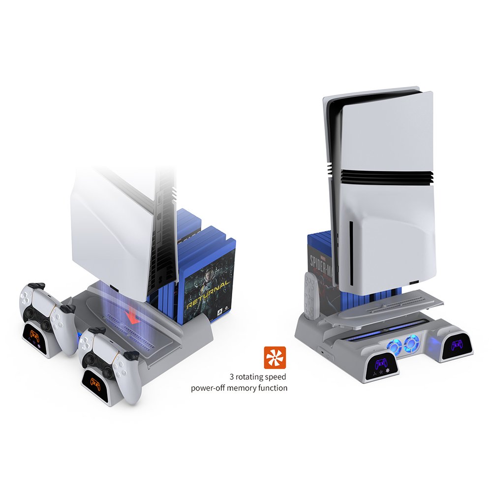 Dobe Multifunctional Cooling Charging Dock For P-5/New P-5. Model : TP5-3532B White - Image 4
