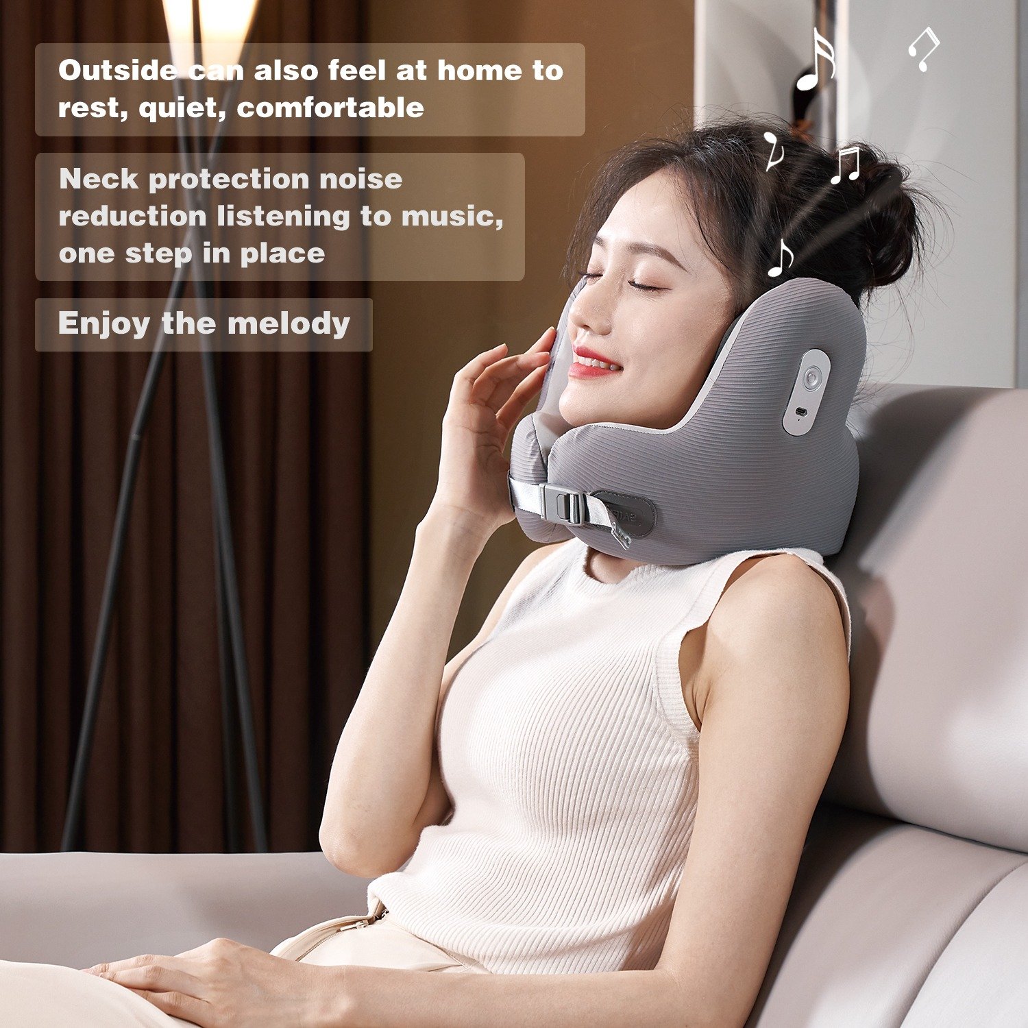 Saien Bluetooth Noise Reduction Music Pillow. Model : SN-FC784 - Image 5