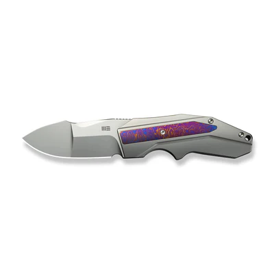 WE Coral Polished Bead Blasted Titanium Handle With Timascus Inlay Polished Bead Blasted CPM 20CV Blade Model: WE24044-4 - Image 5