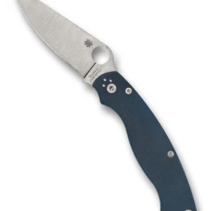Spyderco Knife MILITARY 2 COBALT BLUE G-10 CPM SPY27 PLAINEDGE. Model: C36GPCBL2