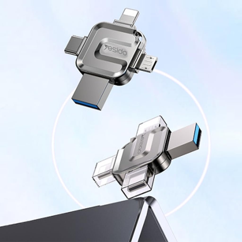 Yesido Flash Drive USB/Micro/Type-C/Lightning OTG 64GB. Model : FL15 - Image 7