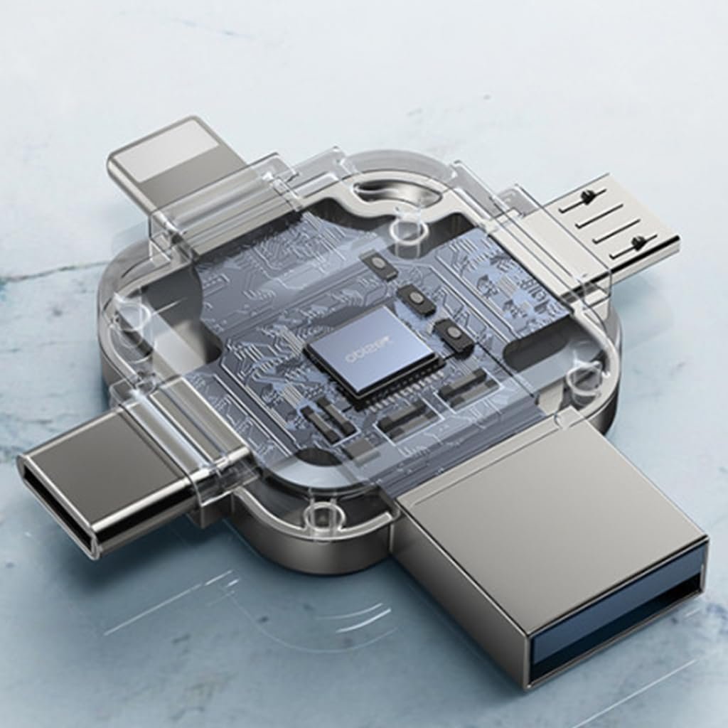 Yesido Flash Drive USB/Micro/Type-C/Lightning OTG 64GB. Model : FL15 - Image 5