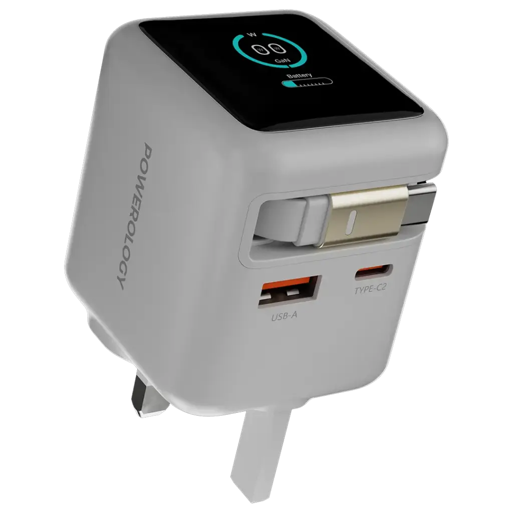Powerology Halo 70W charger with retractable cable Output :70W (max) Model: PWCUQC051 - Image 6